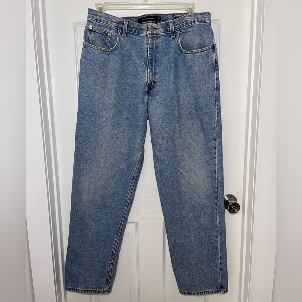 Calvin Klein Jeans Men's Straight-Leg Denim - Light Blue Wash